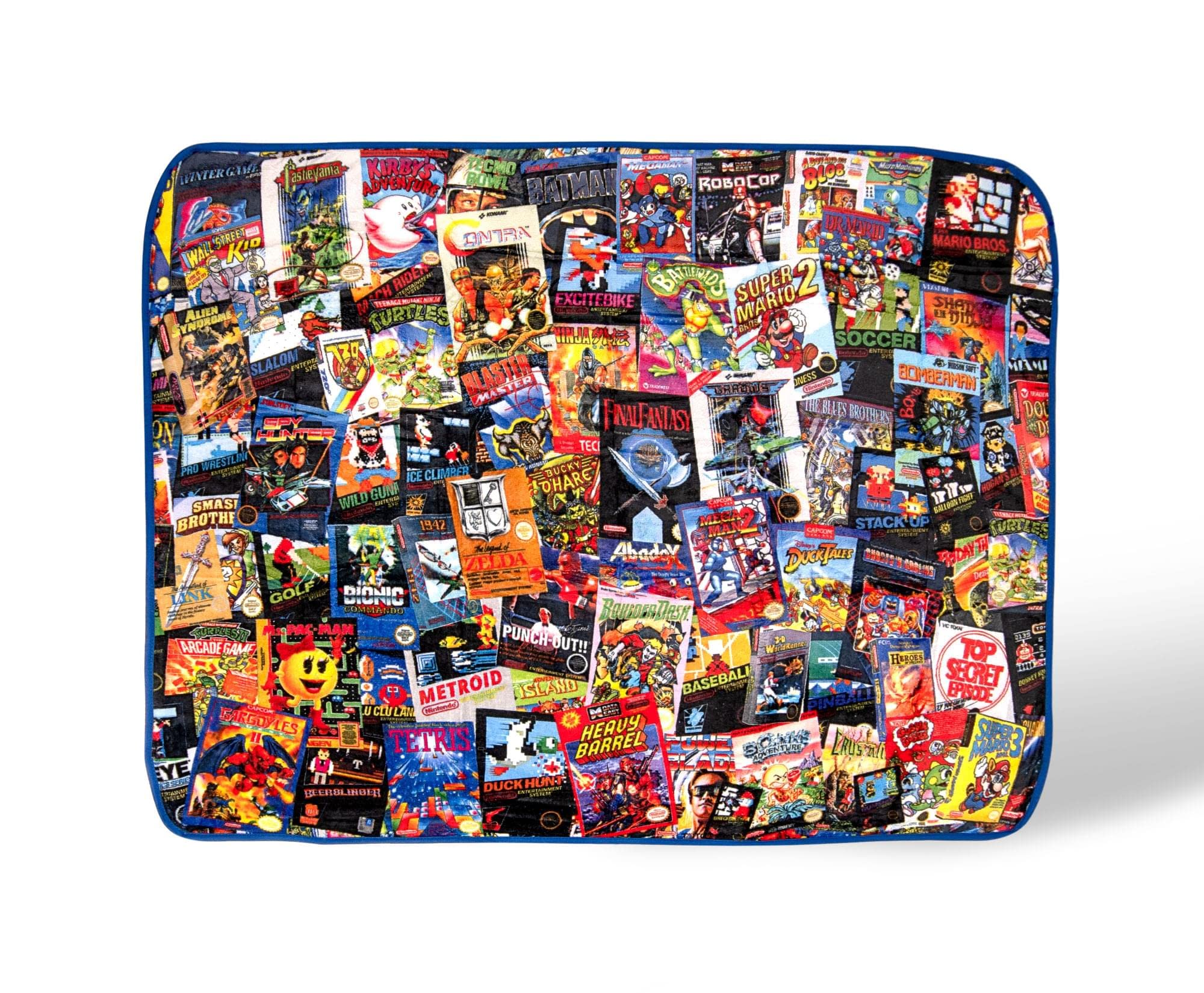 8-Bit Armageddon Retro Video Games Fleece Throw Blanket | Plush Soft Polyester Cover For Sofa and Bed, Cozy Home Decor, Luxury Room Essentials | Novelty Gifts For Adults and Kids | 45 x 60 Inches