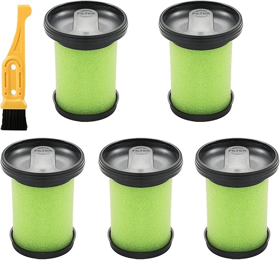5 Packs Washable Dirt Bin Stick Filter for Gtech AirRam MK2 & Air Ram