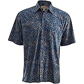 Johari West Brick Wall Hawaiian Tropical Batik Cotton Shirt