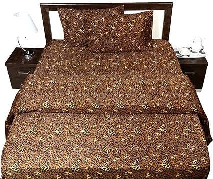 Home 100 Cotton Jersey Knit Comforter Twin Size Leopard Bedding