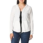 Calvin Klein Women's Premium Performance Ruched Long Sleeve Zip Up Hoodie (Standard and Plus)