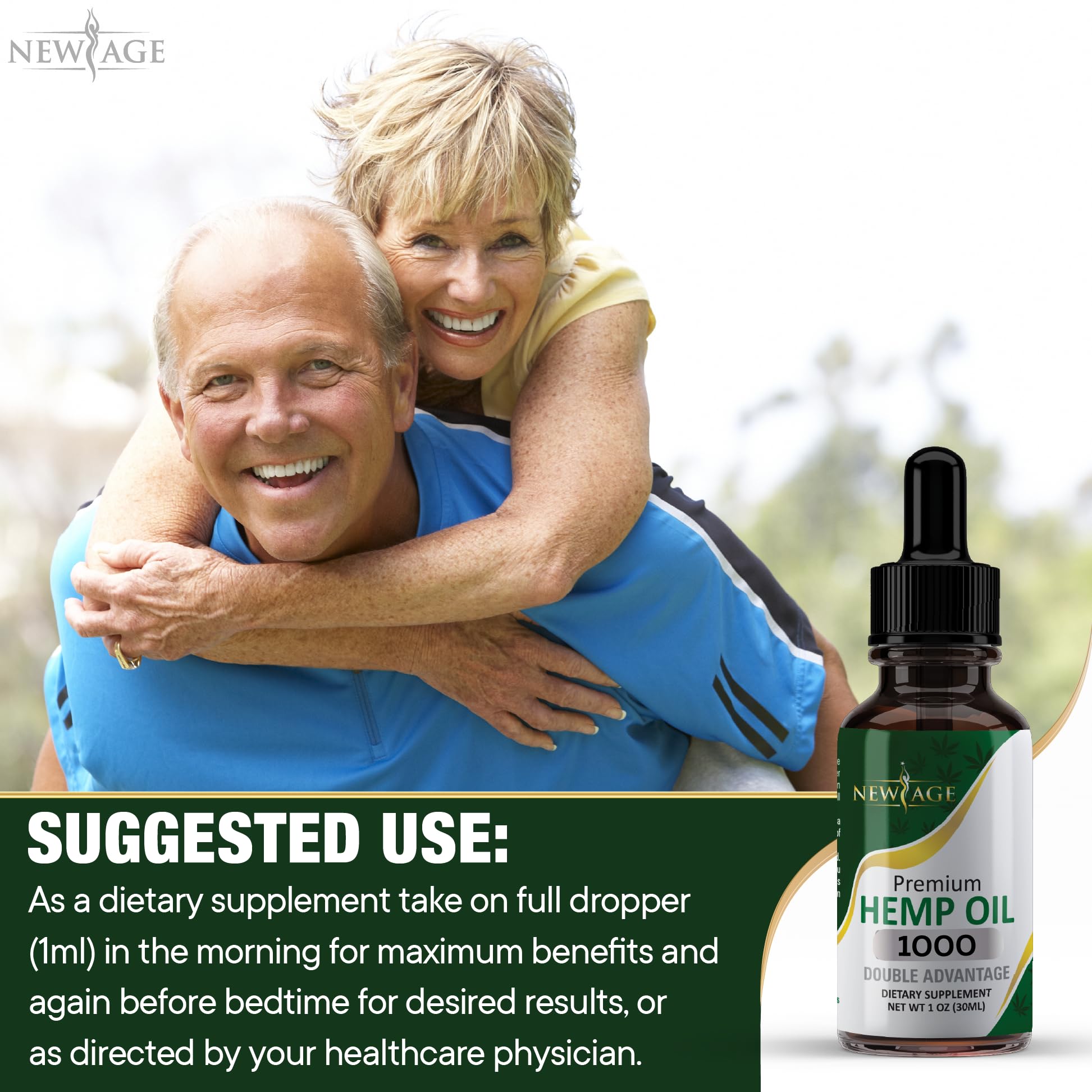 NEW AGE Hemp Oil All Natural Grown and Made in The USA! (1000 (Pack of 2)) Pricepulse