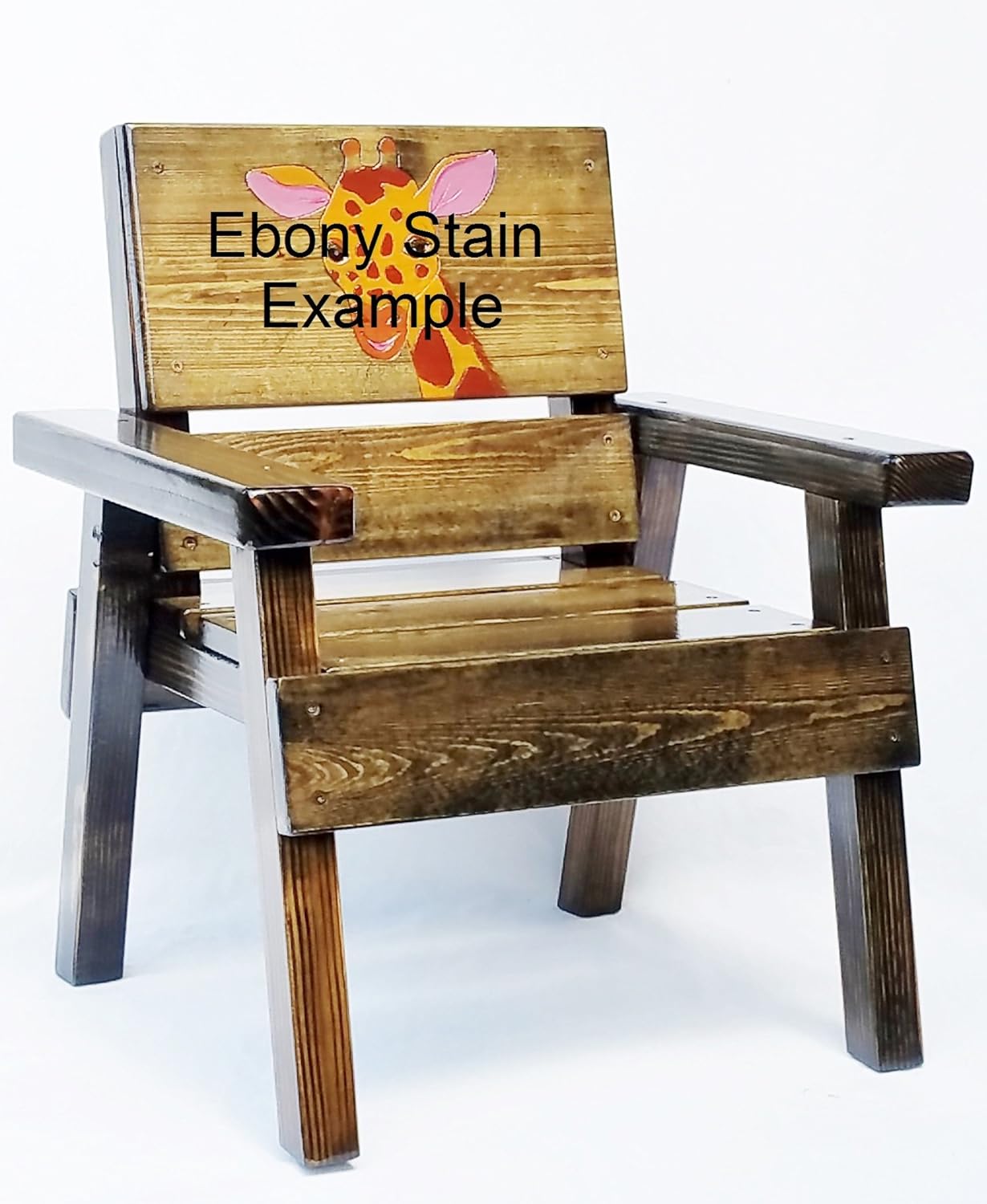 amazon outdoor chairs on Amazon Com Kids Wooden Chair Indoor Outdoor Painted Engraved Blue Fox Design Heirloom Furniture Handmade