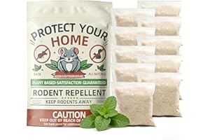BALANCEXLITE PLUS Mouse Repellent Pouches, 10 Pack Peppermint Oil Rodent Mouse Deterrent, Suitable for Indoor and Outdoor Use, Prevents Squirrels Spider Pests and Repels Mice, Safe for Pets and Family