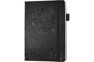 LEGEND PLANNER Legend Fishing Log Book – Fisherman Journal Notebook to Record Catches & Trip Info – Fishing Essentials, Equipment & Gifts for Men (Black Debossed)