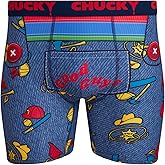 COCO BRANDS Mens Boxer Briefs - Chucky Halloween II Breathable Stretchy No Fly Mens Underwear Boxers Contoured Pouch
