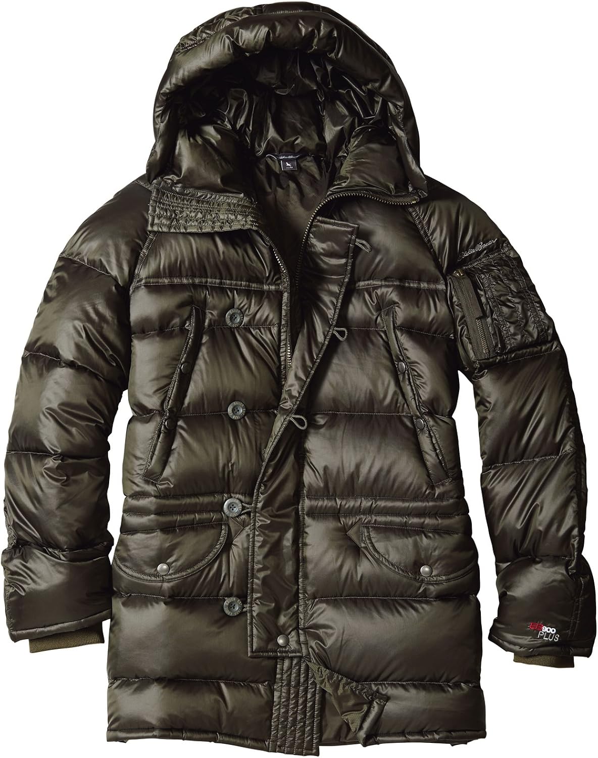 Amazon (エディー・バウアー) Eddie Bauer EB900フィルパワープラスへビーゾーンダウンパーカー(ブラック S