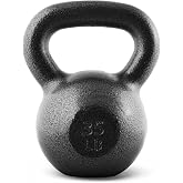 CAP Cast Iron Kettlebell Singles &amp; Sets, Wide Handle, Flat Base