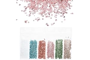 Uxcell Crushed High Luster Glass Chips 1-3mm 29g - Broken Pieces Irregular Metallic Crystal for Resin Arts Craft DIY Vase Fil