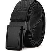 CHAOREN Tactical Belt Men - 1.5" Stretch Work Belt with Zinc Alloy Buckle | Quick Release Metal Flip Buckle, Heavy Duty for Military EMT EMS Hiking, Stretchy Nylon