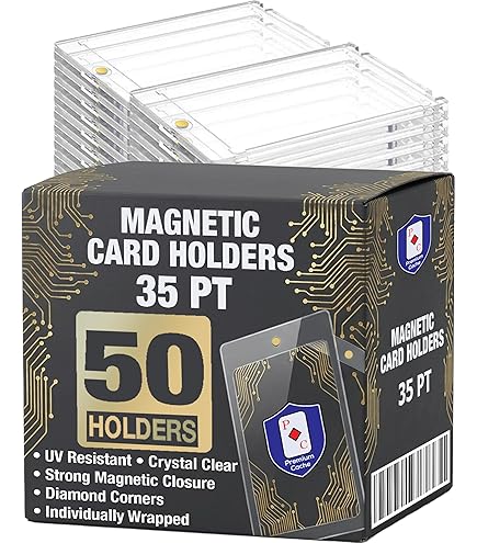 Amazon.com: Magnetic Card Holders for Trading Cards | 35pt 30