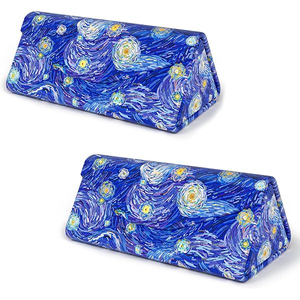 2 Fundas Duras Plegables Para Gafas - Exterior De Cuero PU, Estructura De Hierro, Para Gafas De Sol Y Lectura