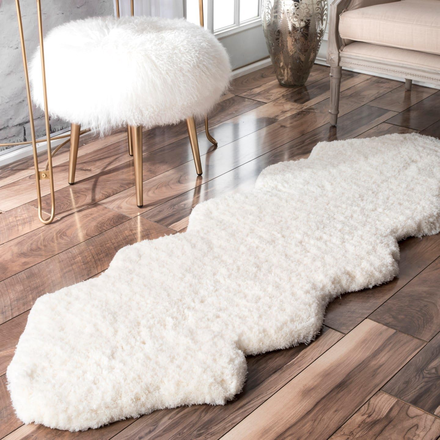 Best sheep skin rug for under coffee table