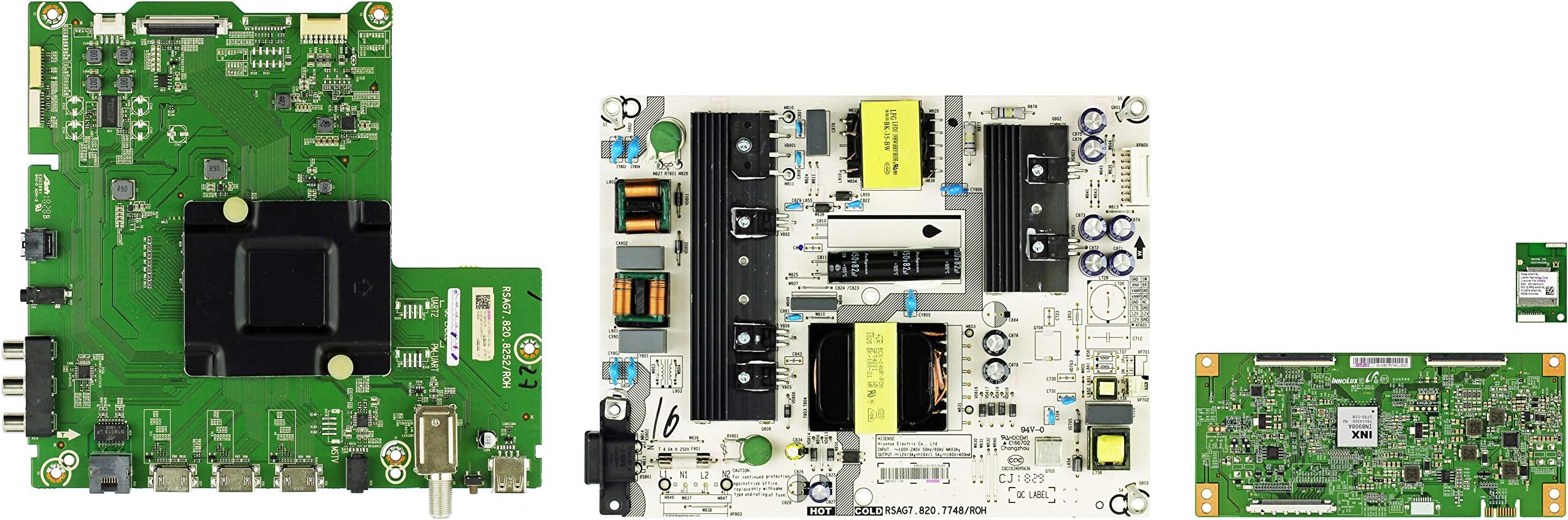 Hisense 50R6040E Complete LED TV Repair Parts Kit