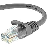 Mediabridge Cat5e Ethernet Patch Cable (25 Feet) - RJ45 Computer Networking Cord - Grey - (Part# 31-199-25B )
