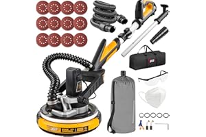 Drywall Sander with Vacuum Dust Collector, High Power 7.5-AMP Electric Sander for Drywall, 99% Dust Removal, 7 Variable Speed