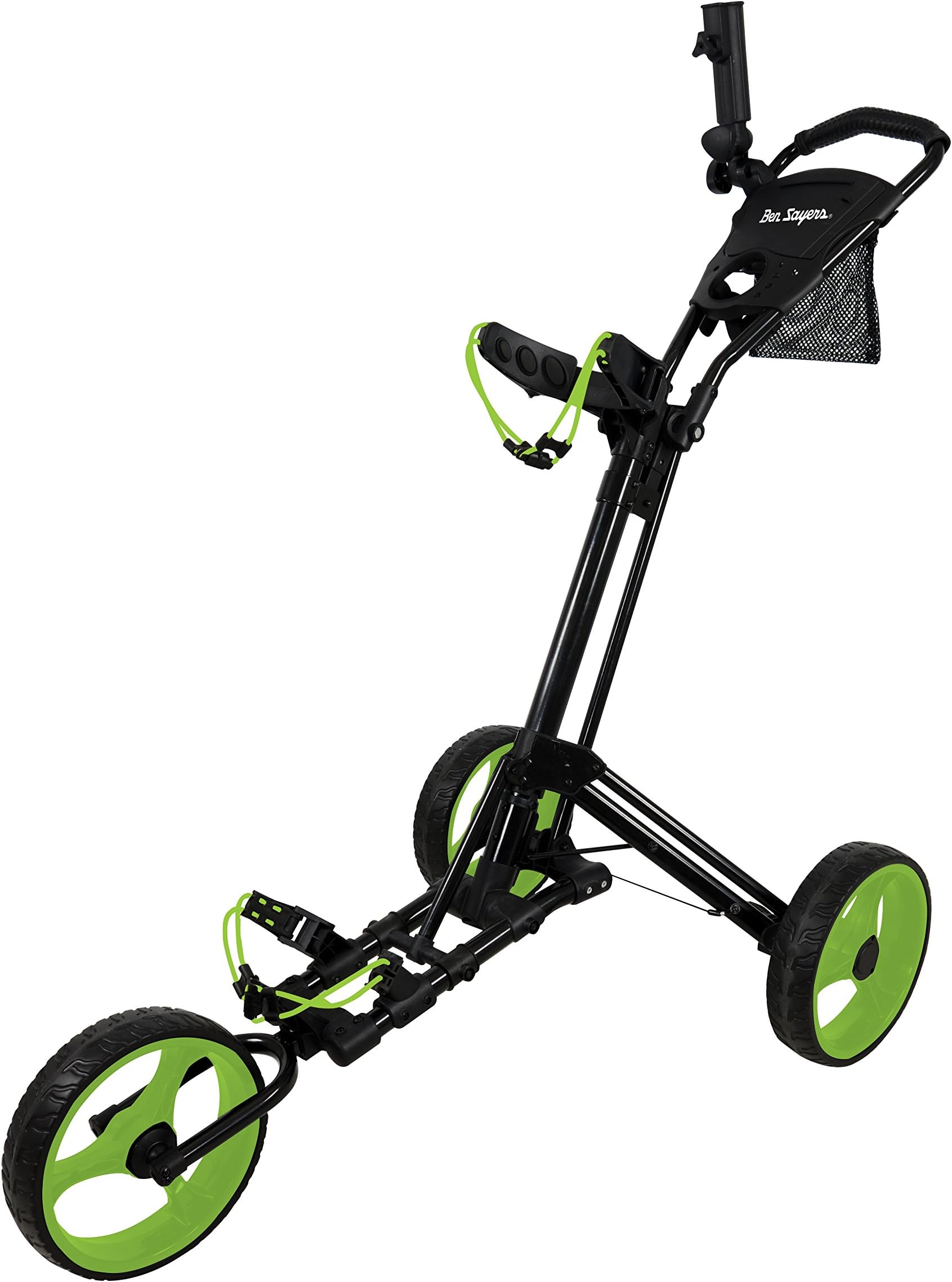Ben Sayers 2018 Deluxe Three Wheel Easy Fold Golf Trolley