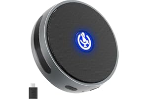 Unimeet Portable Conference Speaker with Microphone for Holding Meetings, 24H Call Time, Wireless Bluetooth Computer Speakers with Microphone 360° Voice Pickup USB Conference Speaker