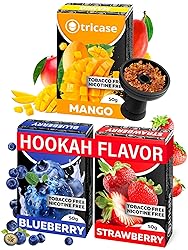 3 pcs Tobacco Free Shisha Hookah Flavors Bundle 1.7