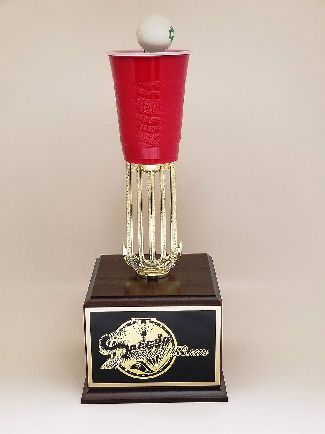 Large Custom Beer Pong Trophy Office Products