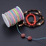 Xiaomoyu Elastic Cord Rainbow Beading Cord 1mm 100m for Jewelry Crafts view 3