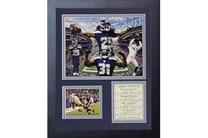 Seattle Seahawks 2014 NFL Super Bowl XLVIII Champs Collectible | Framed Photo Collage Wall Art Decor - 12"x15" | Legends Never Die