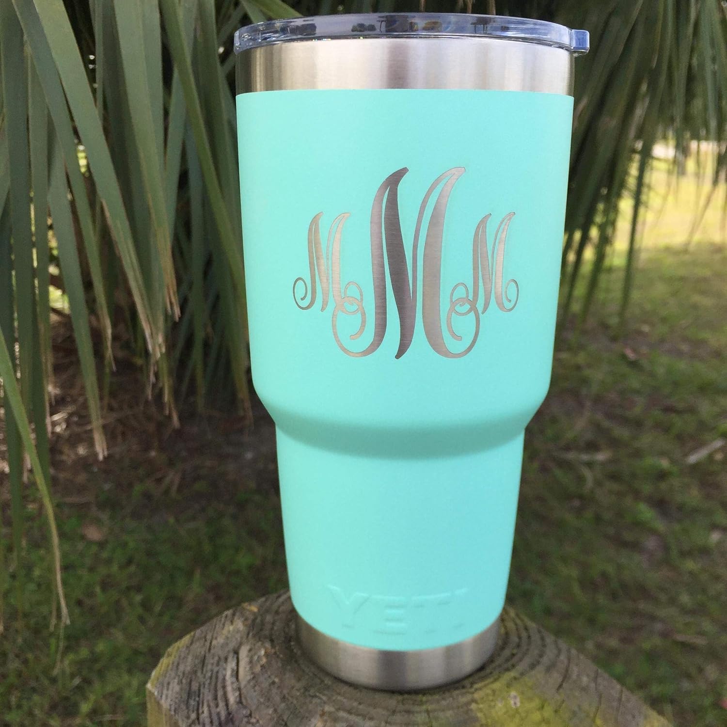 Amazon Com Yeti Rambler Custom Engraved W Monogram Design New