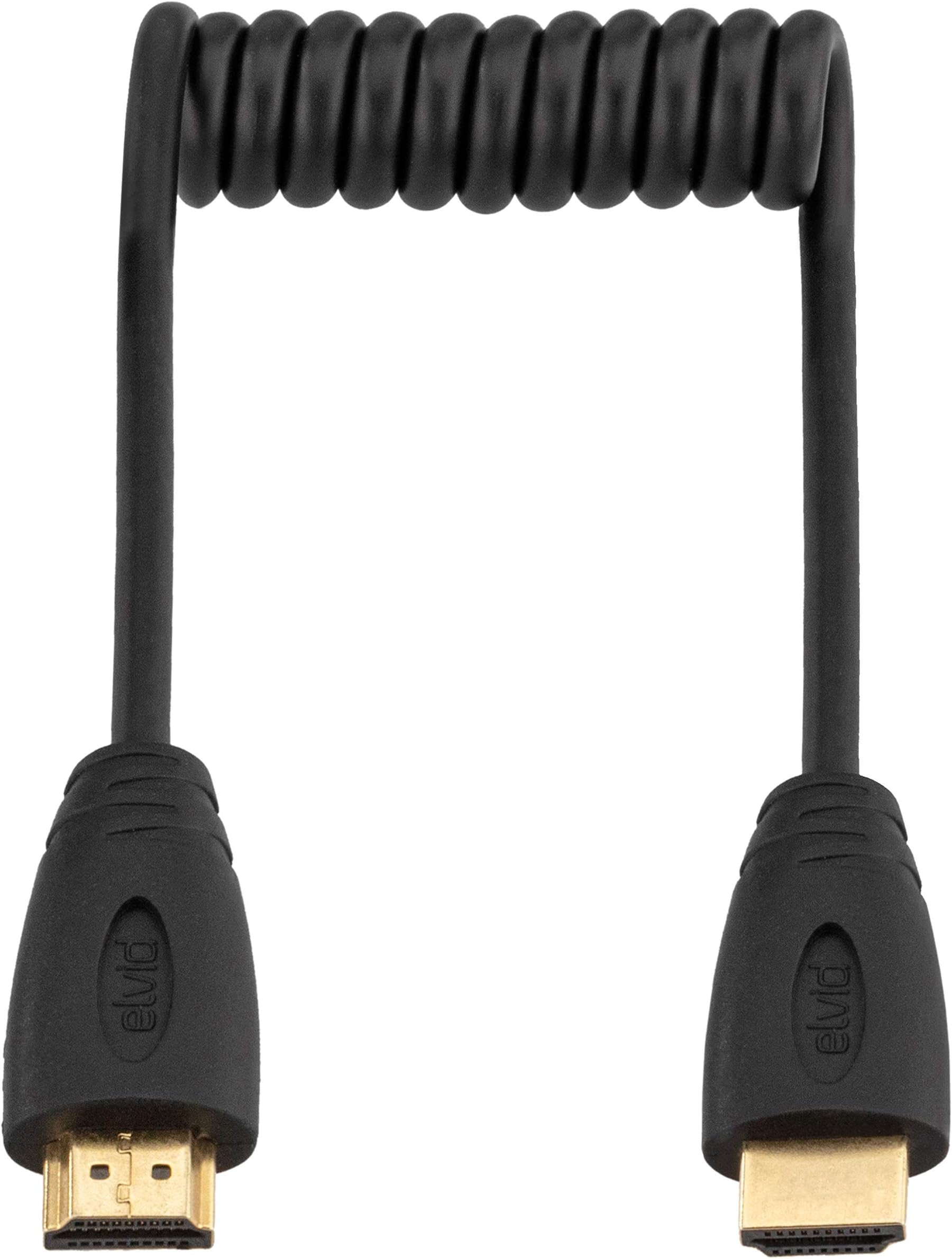 Elvid HDMIAA-015-C High-Speed Coiled HDMI Cable (8 to 18")