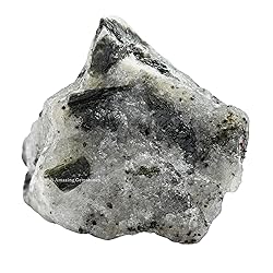 Green Tourmaline with Quartz Raw Crystals and