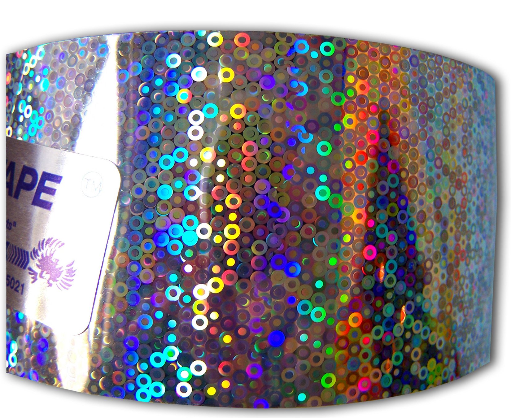 Bird-X Irri-Tape, Holographic Bird Scare Tape, Iridescent Foil Reflective Tape for Multi-Sensory Attack, Easy to Install, 2″ W x 500′ L
