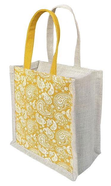 Urban Jhola Daily Use Jute Lunch Bag(Off-White,UJB-9)