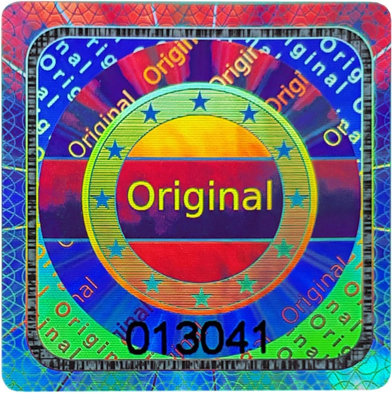 320 pcs, 3D Hologram Original Seal with Serial Number, Silver, 25mm, Tamper Proof, self-Adhesive Security Seal Labels