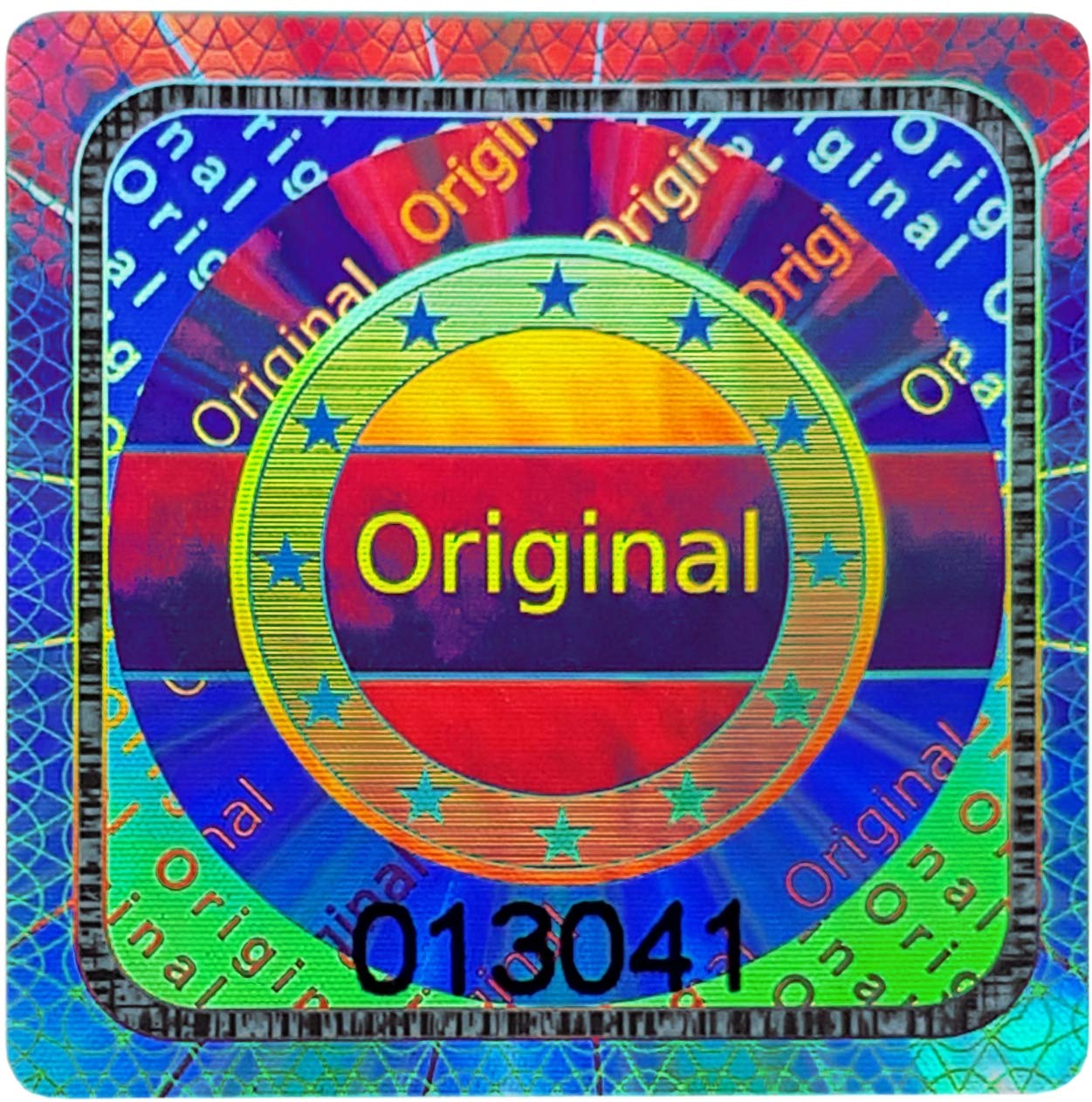 1000 pcs - 3D Hologram Original Seal with Serial Number - Silver, 25mm, Tamper Proof - self-Adhesive Security Seal Labels, Quality & Warranty Label, Antifake & Authenticity Sticker, Atairs