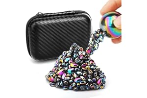 LNCOJOLM Magnet Stone Ferrite Putty with 2 Big Magnet, Smooth Magnetic Ferrite Magnet Rock Ball Fidget Toy Science Kit, Office Desk Toy Decoration Gift for Adults