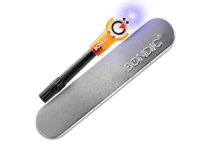 Bondic LED UV Liquid Plastic Welder, Super Glue, Cures Quickly, Adhesive Repair Tool for Glasses and Sunglasses, Complete Glasses Repair Kit (LED Light & Liquid Cartridge in a Tin Case)