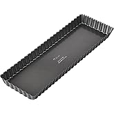 Wilton Extra Long Non-Stick Tart and Quiche Pan, the Fluted Edges on Your Tarts and Quiches will Add a Touch of Flair, 14 x 4