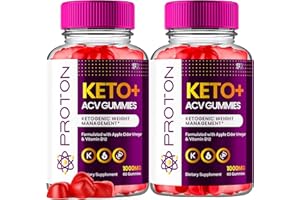 S.O LABS (2 Pack) Proton Protein Keto ACV Gummies Advanced Weight Loss 1000 MG, Proton Keto ACV Gummies Keto + ACV Apple Cider Vinegar Supplement Pure Proton Keto+ACV Vitamin B12 B6 Beet Root (120 Gummies)