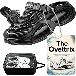 The Oveltrix Summer Sneakers for Men, Arch Support EVA Clogs, Breathable Lightweight Garden Shoes, Non Slip