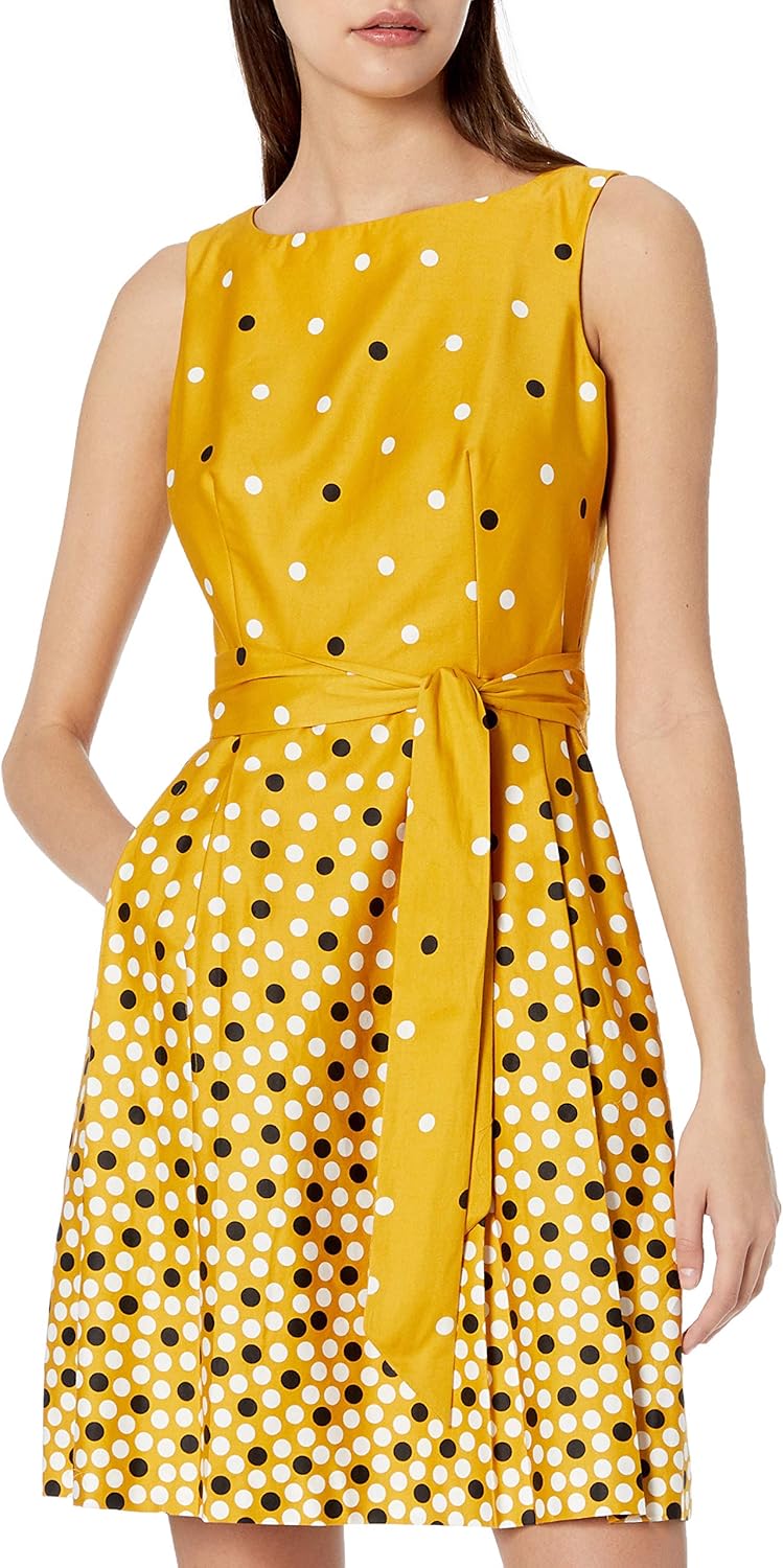 anne klein seersucker fit & flare dress