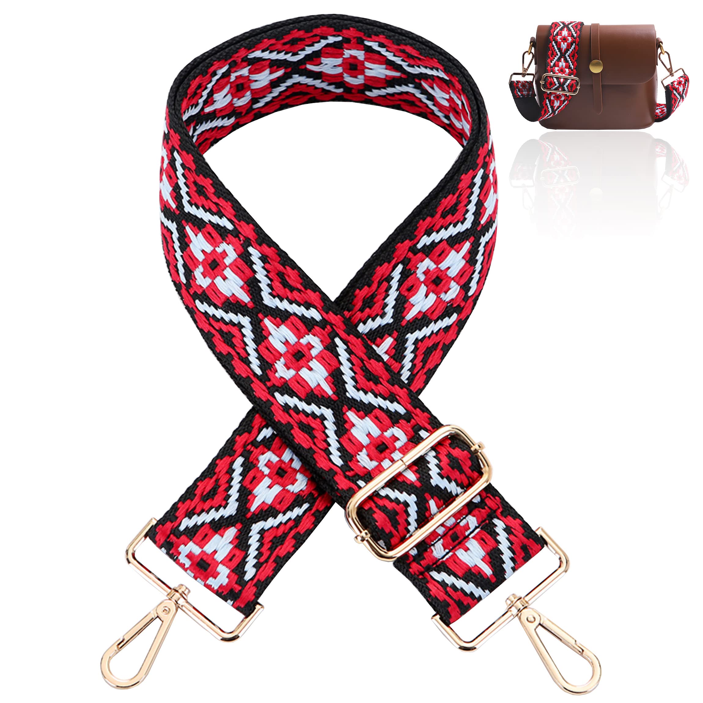 Adjustable Wide Shoulder Strap Replacement Belt Crossbody Canvas Bag Handbag