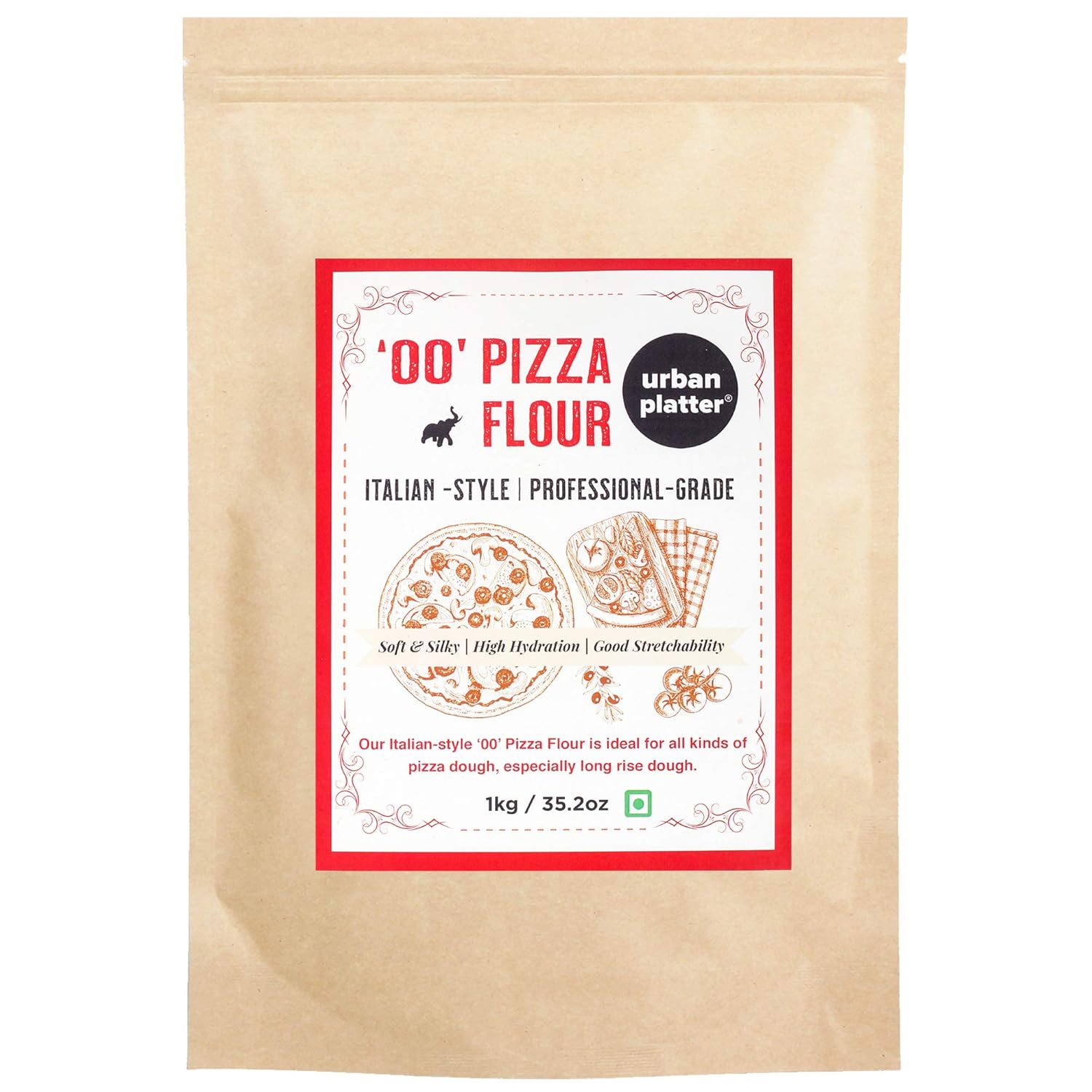 Urban Platter Italian Style '00' Pizza Flour, 1Kg Amazon.in Grocery