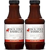 Jack Stack Barbecue Hot Sauce - Kansas City Cayenne Pepper BBQ Sauce 2 Pack - Spicy Smoked KC BBQ Sauce (2, 18oz Bottles)