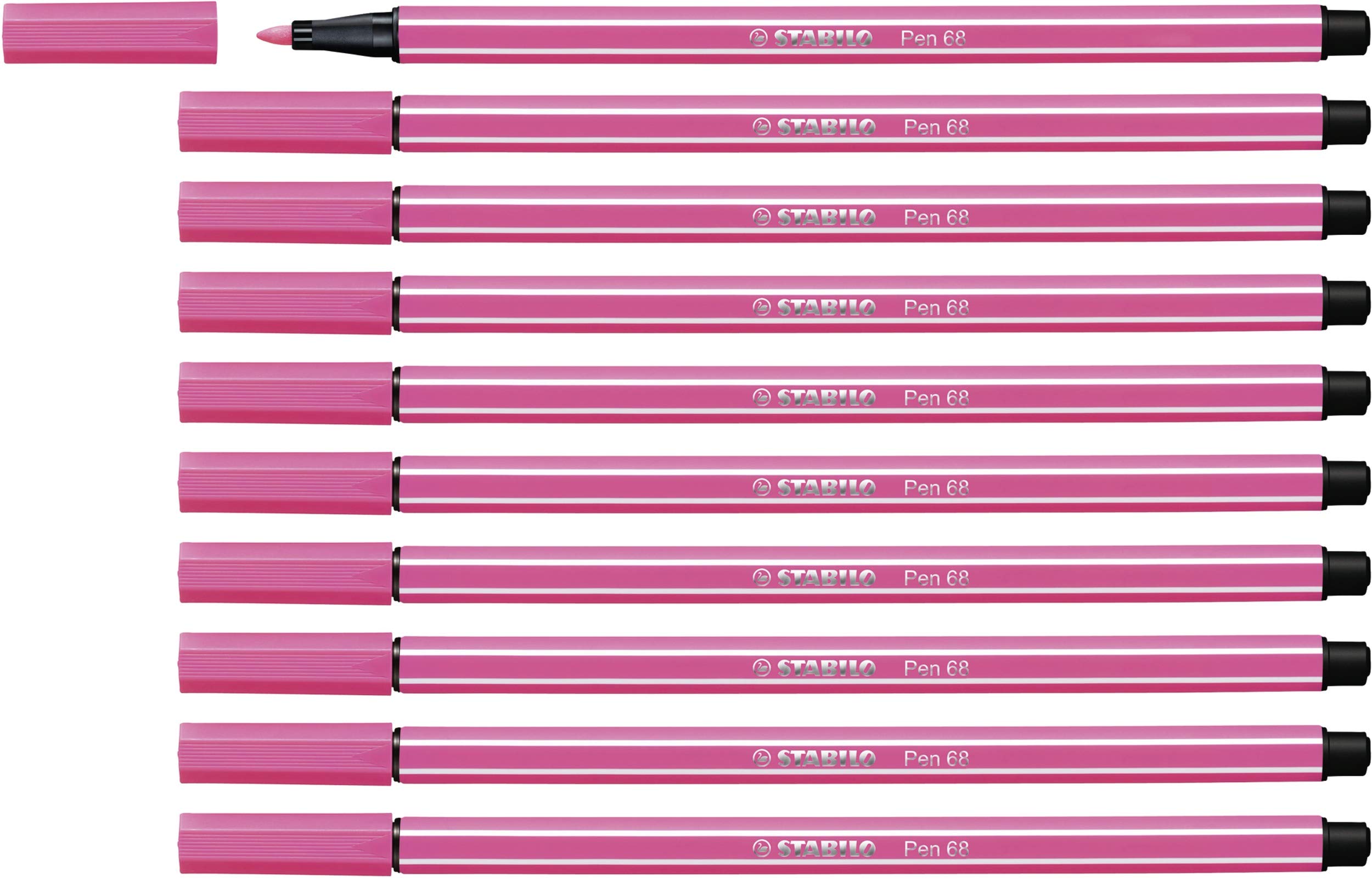 STABILO Pen 68 - Premium Fibre-Tip Pen - Pack of 10 - Heliotrope — image 1