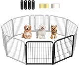 Yaheetech Dog Playpen 2 Panel Heavy Duty Pet Fence 60cm Height