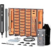 138-IN-1 Electric Screwdriver Set Cordless with 120 Precision Bits | Rechargeable Screw Driver with LED Light Magnetic Storage Home Repair Tool Kit for Electronics, Camera, Watch, PC RC