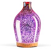 Porseme 280ml Essential Oil Diffuser 3D Glass Aromatherapy Ultrasonic Humidifier - Auto Shut-Off, Timer Setting, BPA Free for Home Hotel Yoga Leisure SPA Gift