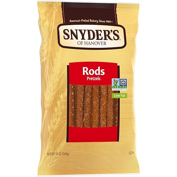 SNYDER’S OF HANOVER, PRETZEL RODS, 12 OZ BAG