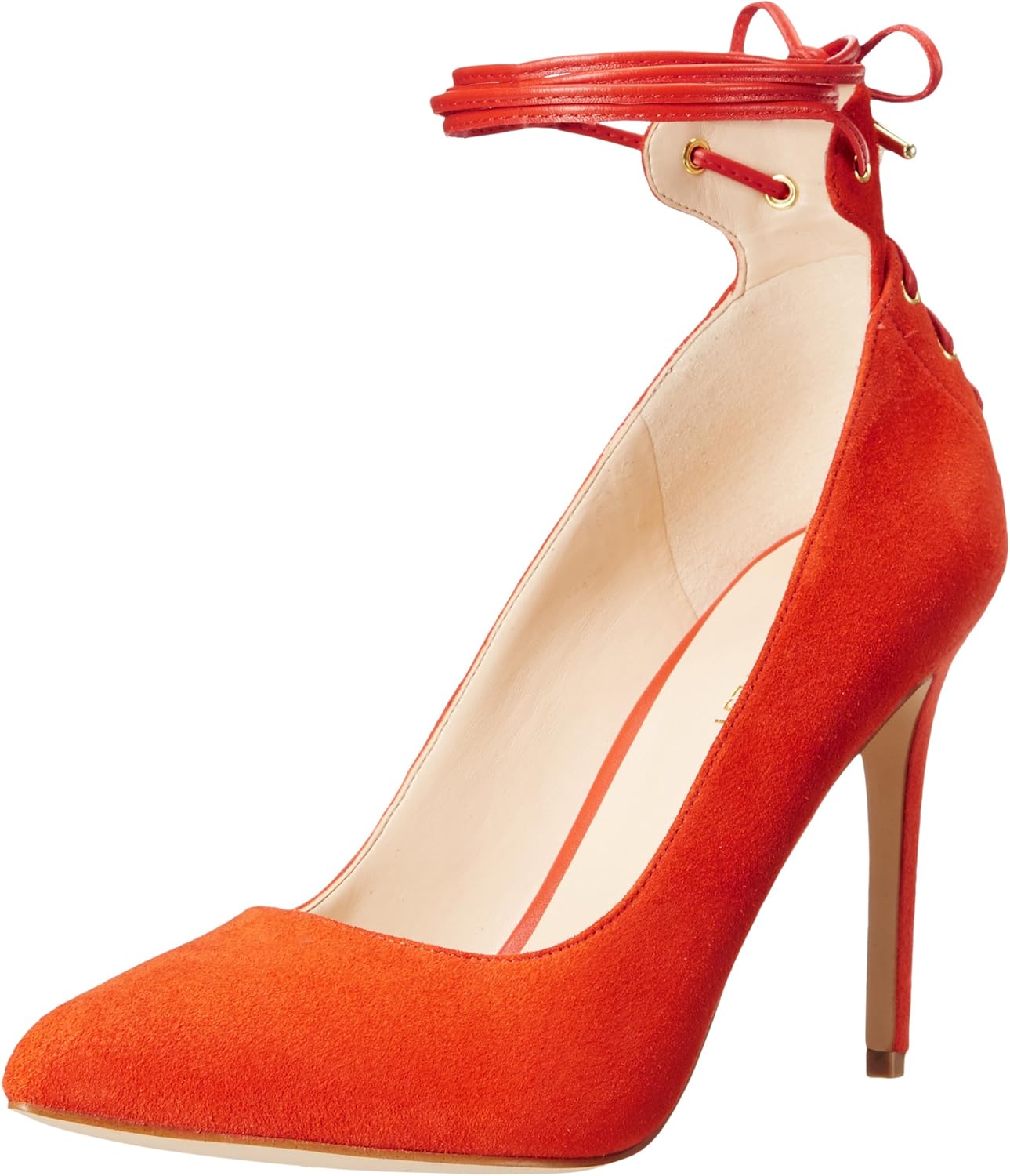 nine west orange pumps