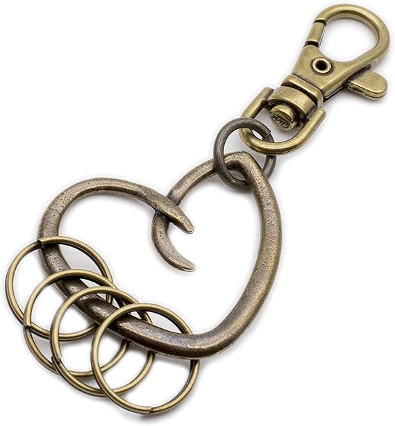 Amazon Co Jp キーホルダー おしゃれ メンズ レディース ハート リング スワロフスキー ゴールド 服 ファッション小物