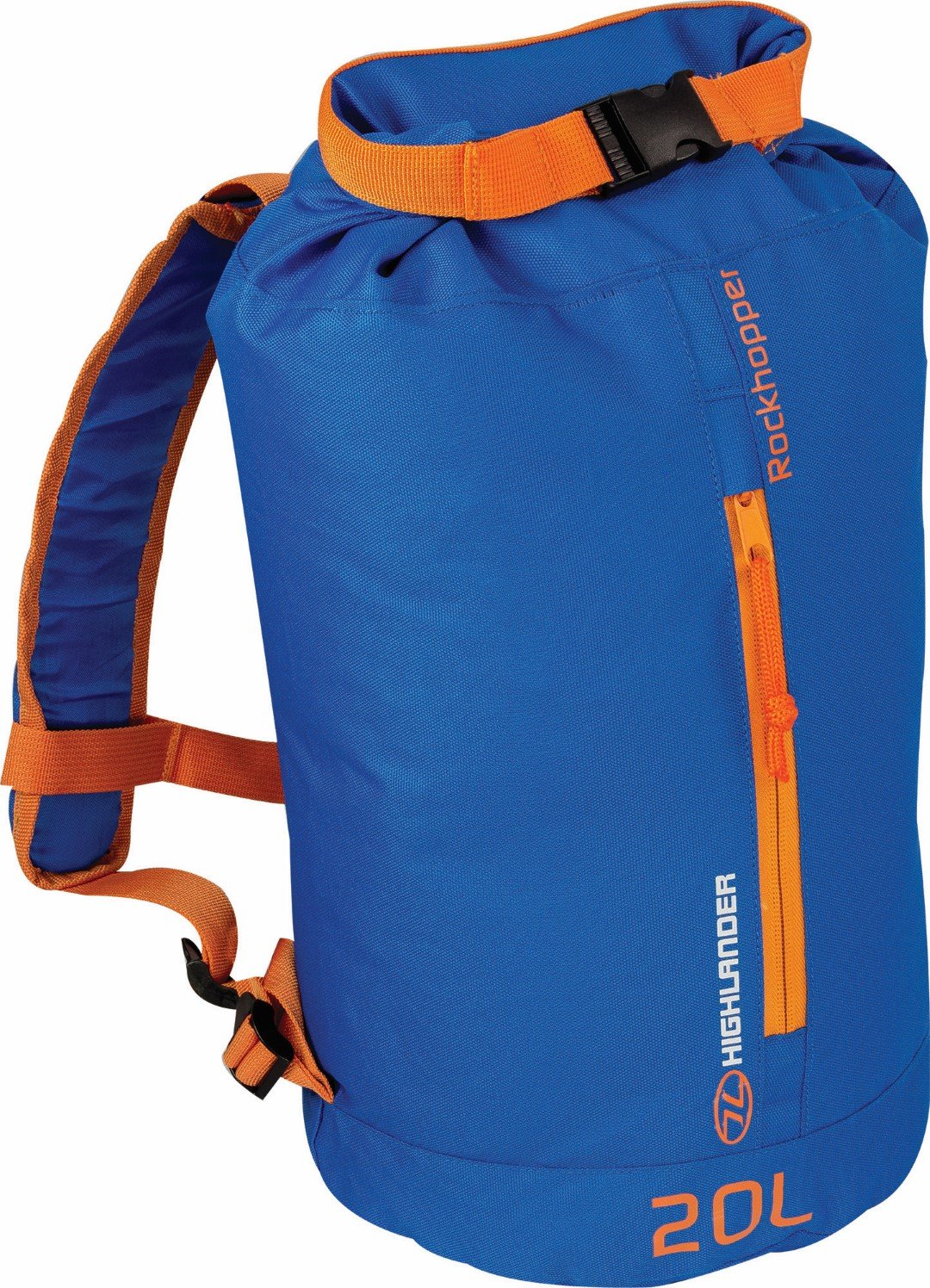 Highlander Rock Hopper 20 Litre Rucksack, Unisex, Rucksack, Rockhopper 20L, blue/orange